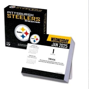 NFL Pittsburgh Steelers 2025 Daily Sports Calender with Trivia New in Box